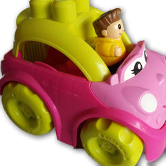 Mega Bloks pink car with 20 blocks - Toy Chest Pakistan