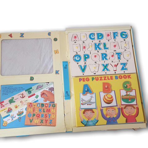 Abc Puzzle And Peg Book