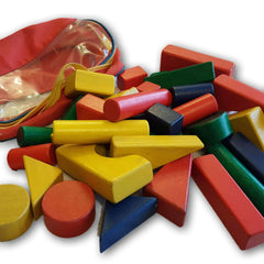 Bag of wooden blocks - Toy Chest Pakistan