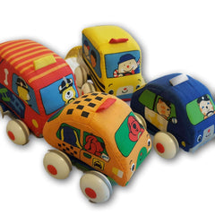 Small soft foam cars (medium size set of 4) - Toy Chest Pakistan