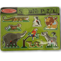 Melissa and Doug Sound Puzzle Zoo Animals - Toy Chest Pakistan