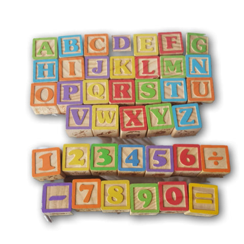 Garanimals Blocks Alphabets And Numbers (Complete)