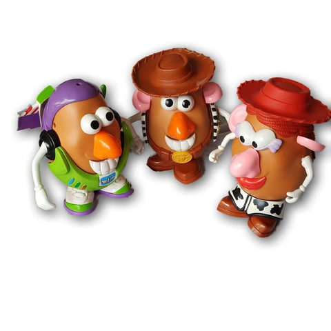 Mr Potato- Woody, Buzz Light Year, Jessie