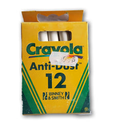 Crayola 12 white anti dust chalks - Toy Chest Pakistan
