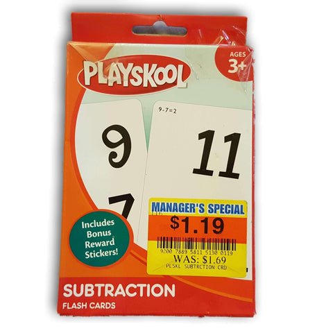 Playskool Subtraction Cards