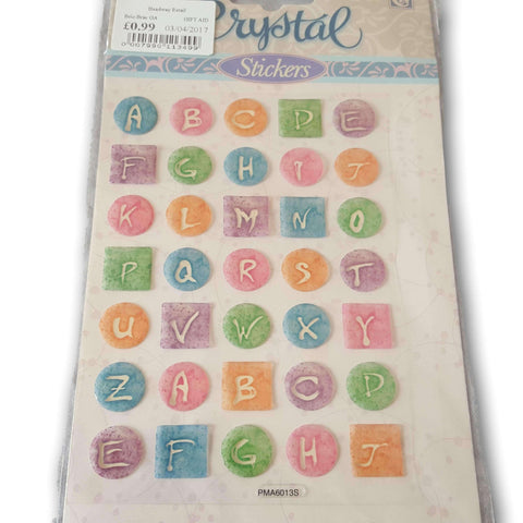 Capital Letter Stickers (Pink) Ne