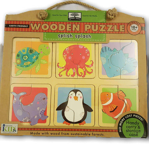2 Piece Wooden Puzzle