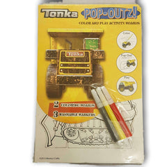 Tonka Pop Outs Colour and Play Activity Boards NEW - Toy Chest Pakistan