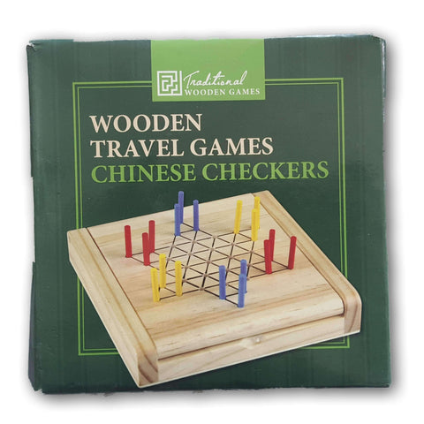 Wooden Travel Game- Chinese Checkers