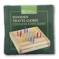 Wooden Travel Game- Chinese Checkers - Toy Chest Pakistan