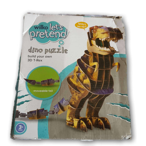 Wilko Let'S Pretend Dino Puzzle 3D T-Rex