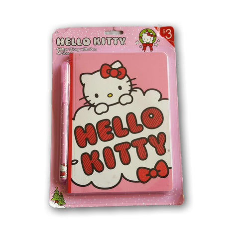 Hello Kitty Diary With Pen- Style 2 New