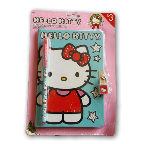 Hello Kitty Diary With Pen New