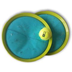 Velcro Mitt Set (blue/yellow) - Toy Chest Pakistan