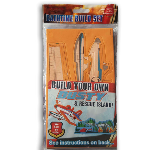 Build Your Own Dusty And Rescue Island - Bathtime Build Set New