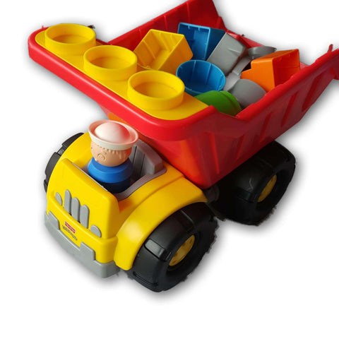 Little People Dump Truck With Blocks