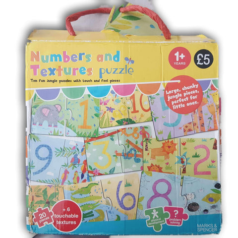 Numbers And Textures Puzzles 20 Pc