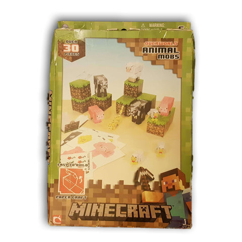 Minecraft Papercraft Animal Mobs Set (Over 30 Pieces) New