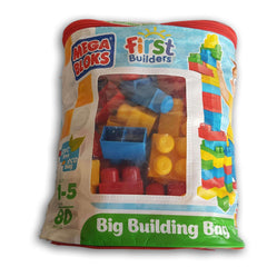 Mega Bloks First Builders Big Building Bag 80 piece set (red) - Toy Chest Pakistan