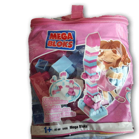 Mega Bloks 80 Piece Set (Pink)