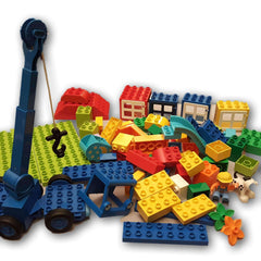 Lego Duplo Set of 100 (with crane) - Toy Chest Pakistan
