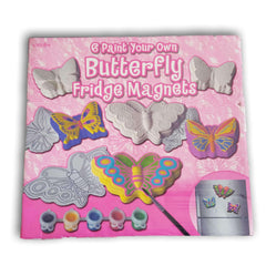 6 paint your own Butterfly Fridge magnet set - Toy Chest Pakistan
