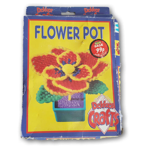 Flower Pot Knitting Craft