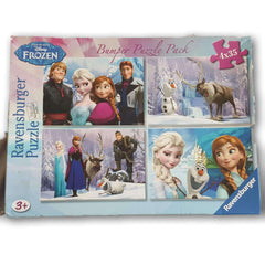 Frozen Bumper Puzzle Pack 4 in 1 - Toy Chest Pakistan