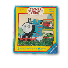 Thomas The Tank Engine and Friends (3 First puzzles of 6 pcs each - Toy Chest Pakistan