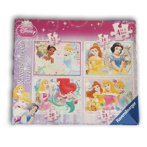 Disney Princesses 4 In 1 Puzzle