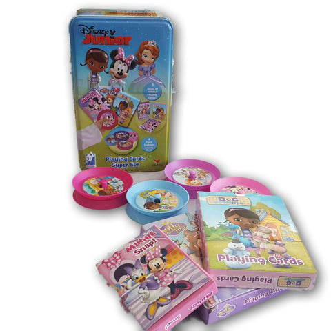 Disney Playing Cards- 3 Games