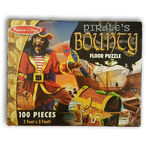Melissa And Doug Pirates Bounty Floor Puzzle 100Pc