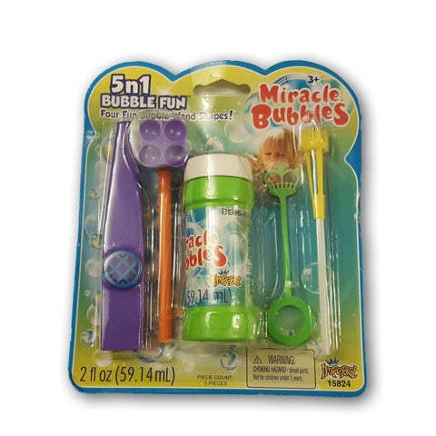 Miracle Bubbles - 5 In 1 Bubble Fun New