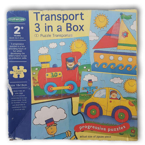 Transport 3 In A Box Puzzle