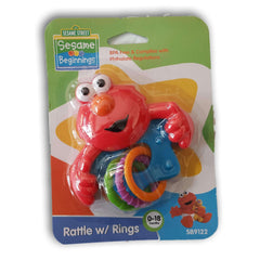 Sesame Street Rattle with Rngs NEW - Toy Chest Pakistan