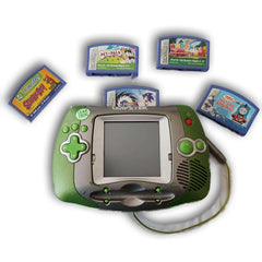 LeapFrog Leapster Explorer Learning Game System, Green plus 5 cartrdiges - Toy Chest Pakistan