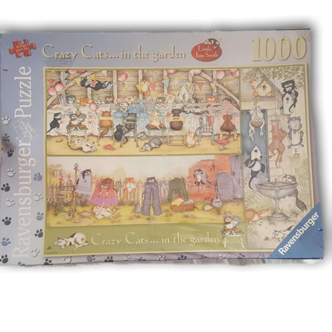 New And Sealed Crazy Cats In The Garden 1000Pc