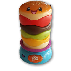 Bright Starts Giggling Gourmet Stack 'n Spin Burger  - Toy Chest Pakistan