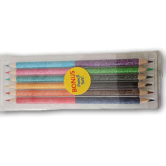 Double Sided colour pencils (5) - Toy Chest Pakistan