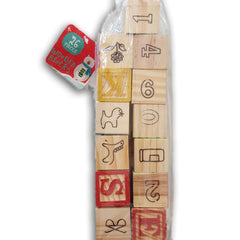 26 Alphabet Wooden Blocks NEW - Toy Chest Pakistan