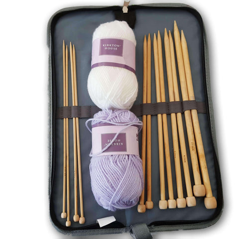 Wooden Knitting Needles Set