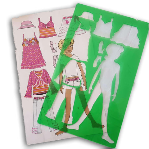 Sticker And Stencil Kit- Fashion