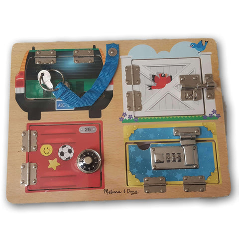 Melissa And Doug Locks And Latches Board