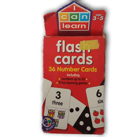 I Can Learn 36 Number Cards