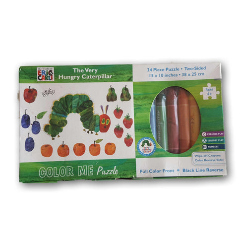 New The Very Hungry Caterpillar Colour Me Puzzle 24Pc