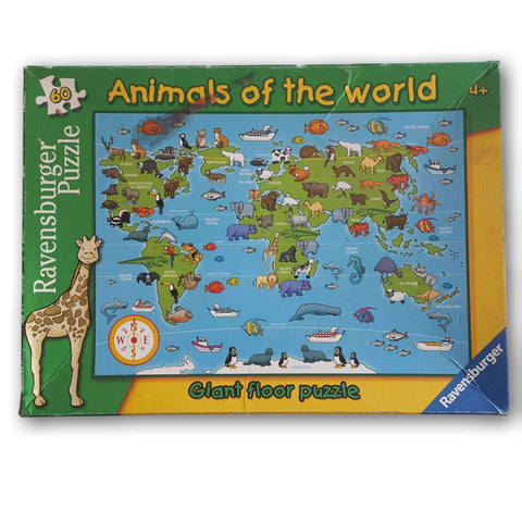 Animals Of The World 60Pc Giant Floor Puzzle