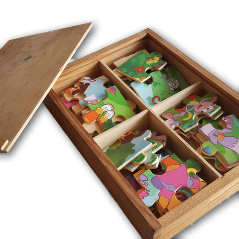 Dora Puzzles - Wooden 4 In 1