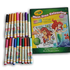 Mess Free Colouring with little Mermaid Book and Crayola Colour Wonder Markers - Toy Chest Pakistan
