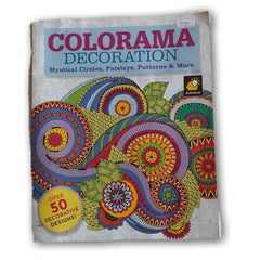Adult Colouring book: Colorama Decoration (circles, paisleys, patterns) - Toy Chest Pakistan