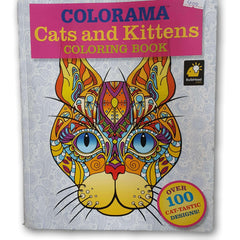 Adult Colouring book: Cats and Kittens - Toy Chest Pakistan